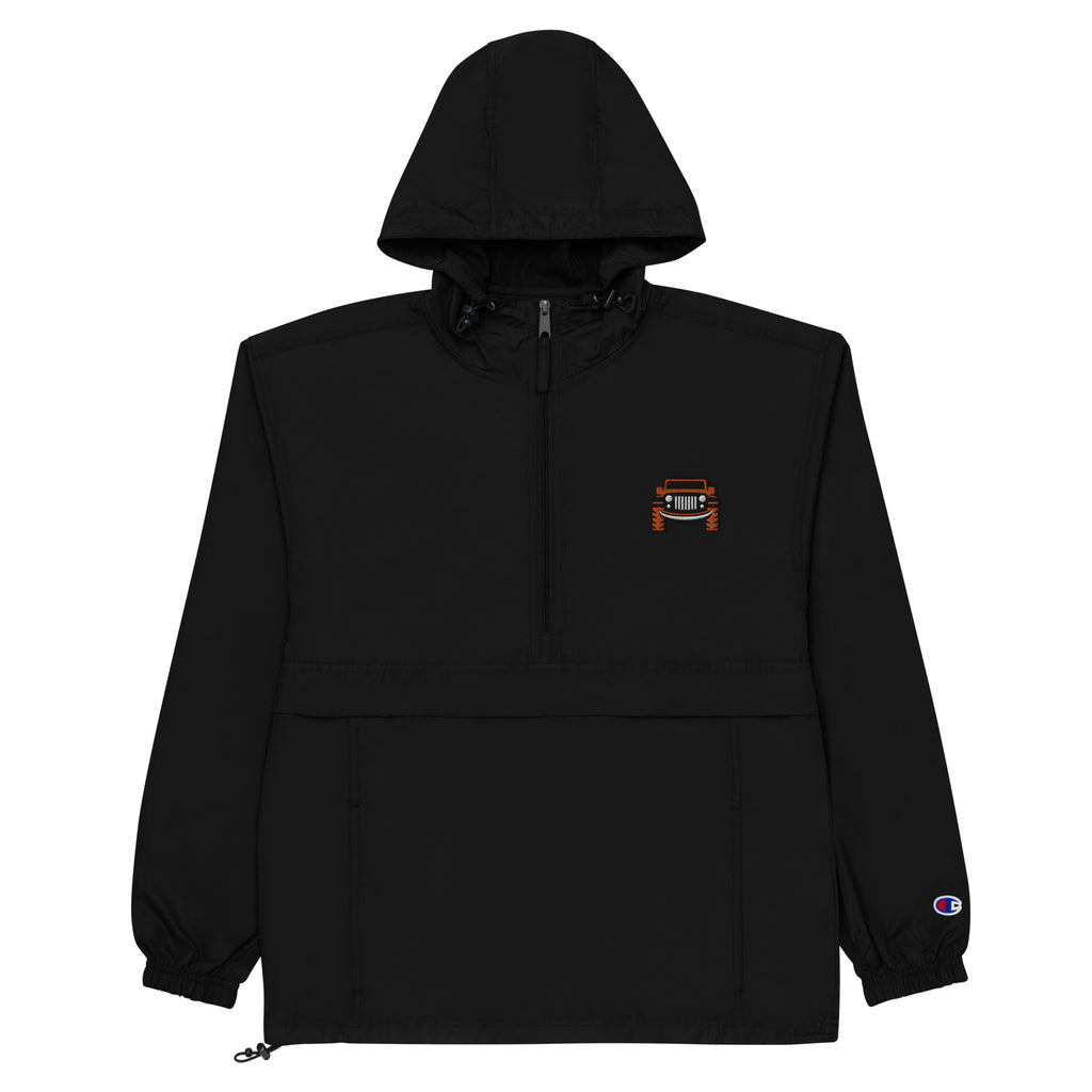 Smiling Wrangler Embroidered Champion Packable Jacket