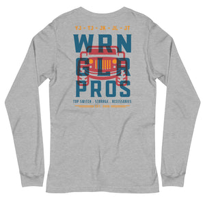WRNGLR PROs Men's Americana Style long sleeve T-Shirt